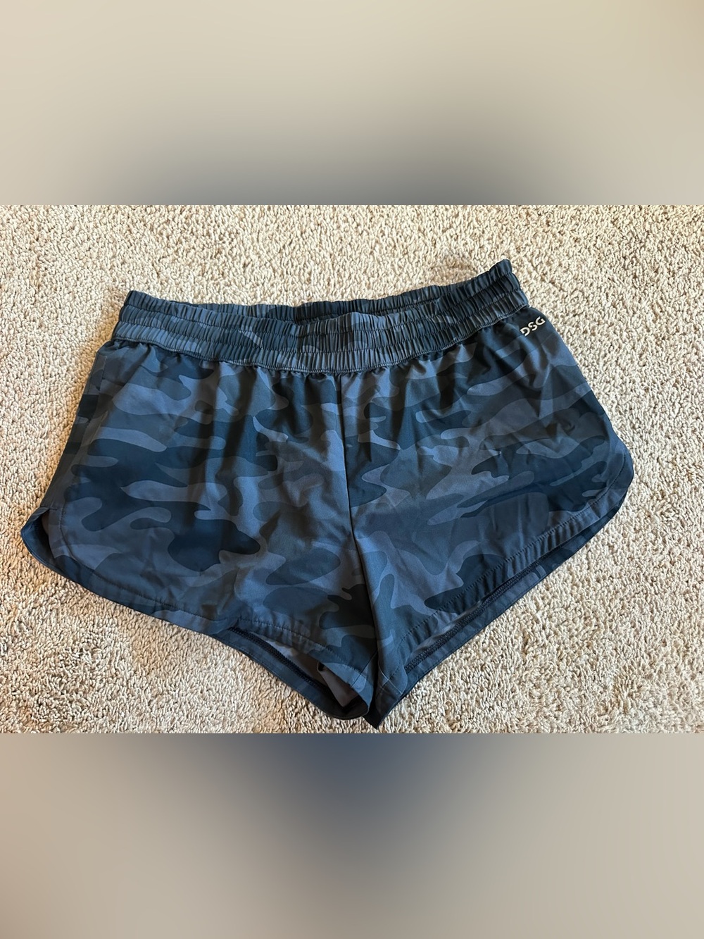 DSG Black Camo Athletic Shorts.
